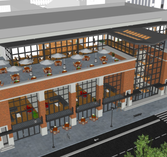 现代工业风厂房改造商业办公建筑